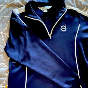 Blue Volvo Tri-Mountain Performance pullover